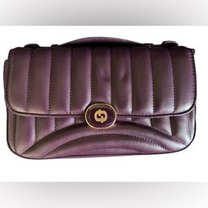 Time and Tru Gia quilted cross body bag plum